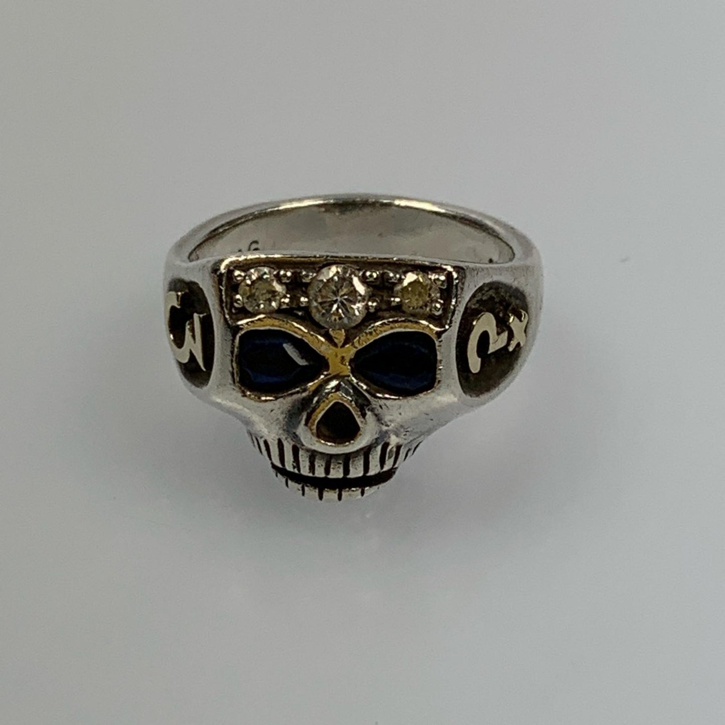 FLASH POINT | フラッシュポイント JIM SKULL JOHNNY DEPP TYPE SYNTHETIC SAPPHIRE リング・指輪