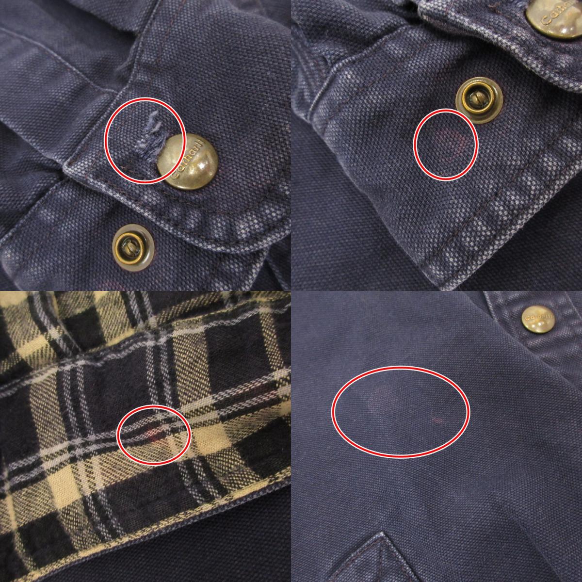 Carhartt | カーハート Flannel Lined Canvas Shirt Jacket 長袖シャツ S296 ネイビー サイズ：S