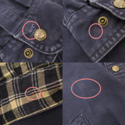 Carhartt | カーハート Flannel Lined Canvas Shirt Jacket 長袖シャツ S296 ネイビー サイズ：S