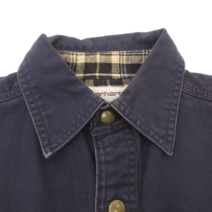 Carhartt | カーハート Flannel Lined Canvas Shirt Jacket 長袖シャツ S296 ネイビー サイズ：S