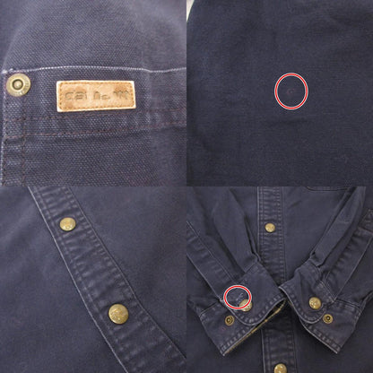 Carhartt | カーハート Flannel Lined Canvas Shirt Jacket 長袖シャツ S296 ネイビー サイズ：S