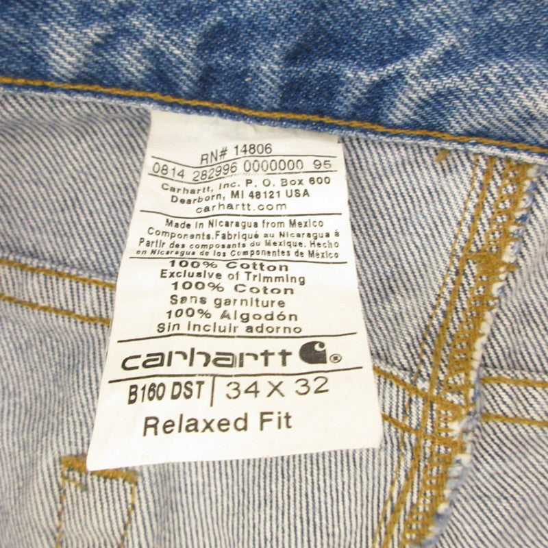 Carhartt | カーハート デニムパンツ B160 DST ブルー サイズ：34