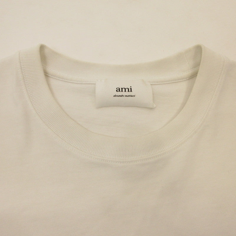 AMI | アミ RED AMI DE COEUR TSHIRT 半袖Ｔシャツ BFUTS005.726 国内正規品 ホワイト サイズ：L