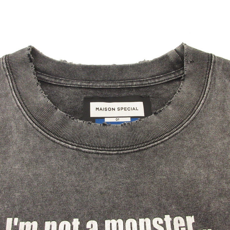 MAISON SPECIAL | メゾンスペシャル JOKER Prime-Over Crew Neck T-Shirt 半袖Ｔシャツ 11251411314 ブラック サイズ：1