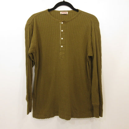 The REAL McCOY'S | ザリアルマッコイズ DOUBLE DIAMOND EYELET HENLEY UNDERSHIRT その他トップス MC23024 カーキ サイズ：38