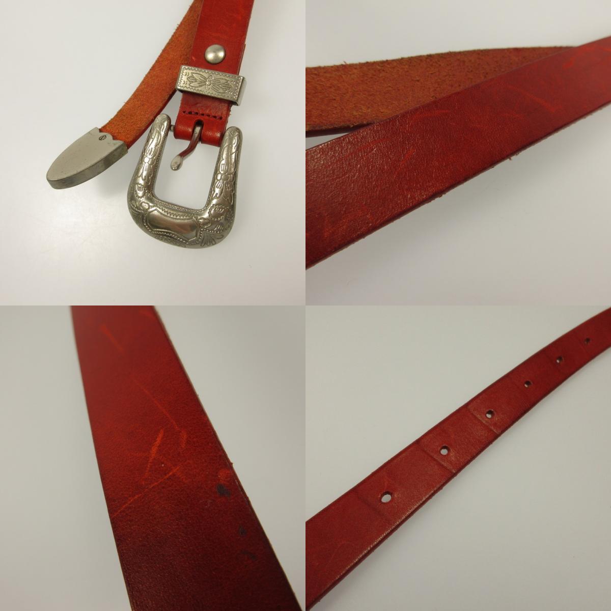 BED J.W. FORD | ベッドフォード Western. BELT ベルト レッド