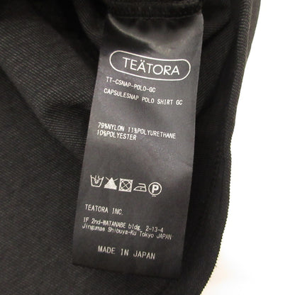 TEATORA | テアトラ CAPSULESNAP POLO SHIRT DR ポロシャツ TT-CSNAP-POLO-GC ブラック サイズ：3