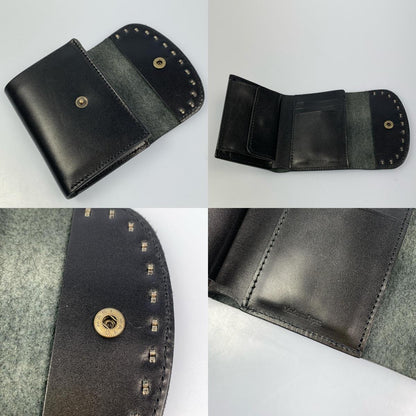 三つ折り財布 ブラック【姫路東店】