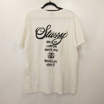 STUSSY | ステューシー world tour tee 半袖Ｔシャツ ホワイト サイズ：XL