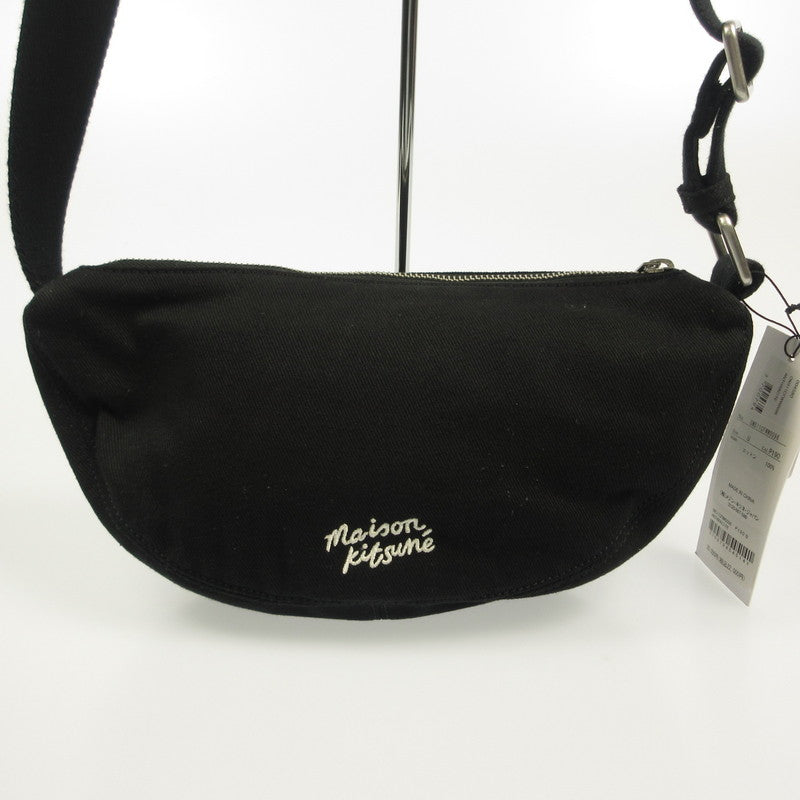 MAISON KITSUNE | メゾンキツネ DOUBLE FOX HEAD FADED BUMBAG ショルダーバッグ OM511CFWW0096 ブラック