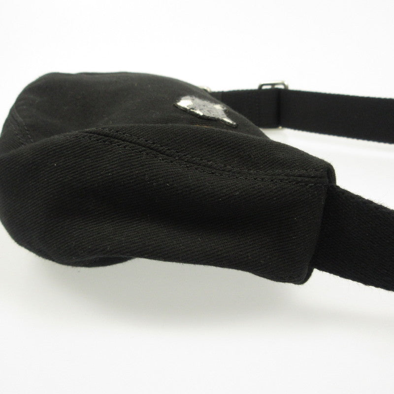 MAISON KITSUNE | メゾンキツネ DOUBLE FOX HEAD FADED BUMBAG ショルダーバッグ OM511CFWW0096 ブラック