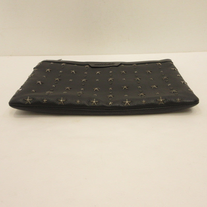 JIMMY CHOO | ジミーチュウ GRAINY CALF W DEREK GRY 152 CRYSTAL STARS クラッチバッグ J000046390001