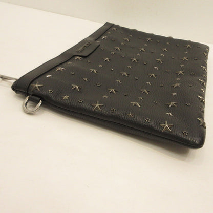 JIMMY CHOO | ジミーチュウ GRAINY CALF W DEREK GRY 152 CRYSTAL STARS クラッチバッグ J000046390001