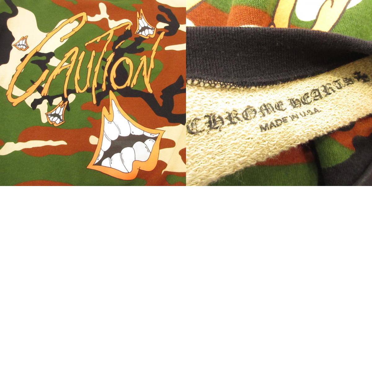 CHROME HEARTS | クロムハーツ PPO CAUTION CREWNECK スウェット ×Matyy Boy/国内正規 カモ サイズ：L