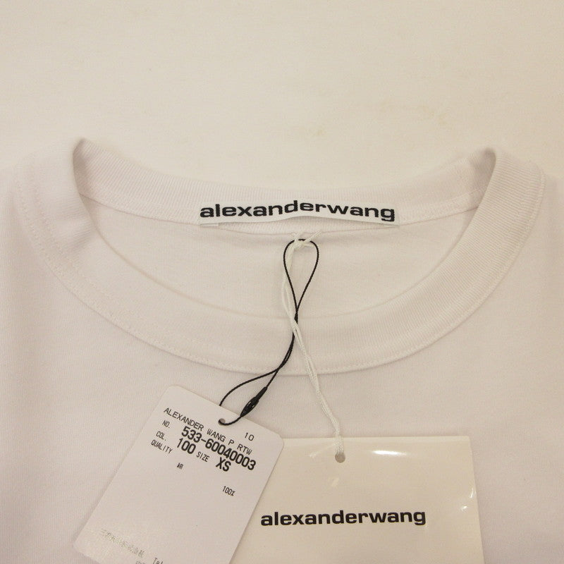 Alexander Wang | アレキサンダーワン ハイツイストジャージー ロングスリーブTシャツ 長袖Ｔシャツ UCC2221526 国内正規タグ ホワイト サイズ：XS