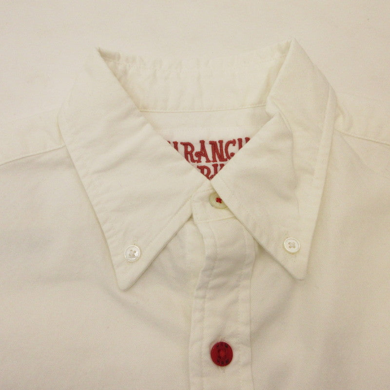 HOLLYWOOD RANCH MARKET | ハリウッドランチマーケット グラフィティステッチワッペン ボタンダウンシャツ 長袖シャツ 1019320 ホワイト サイズ：2