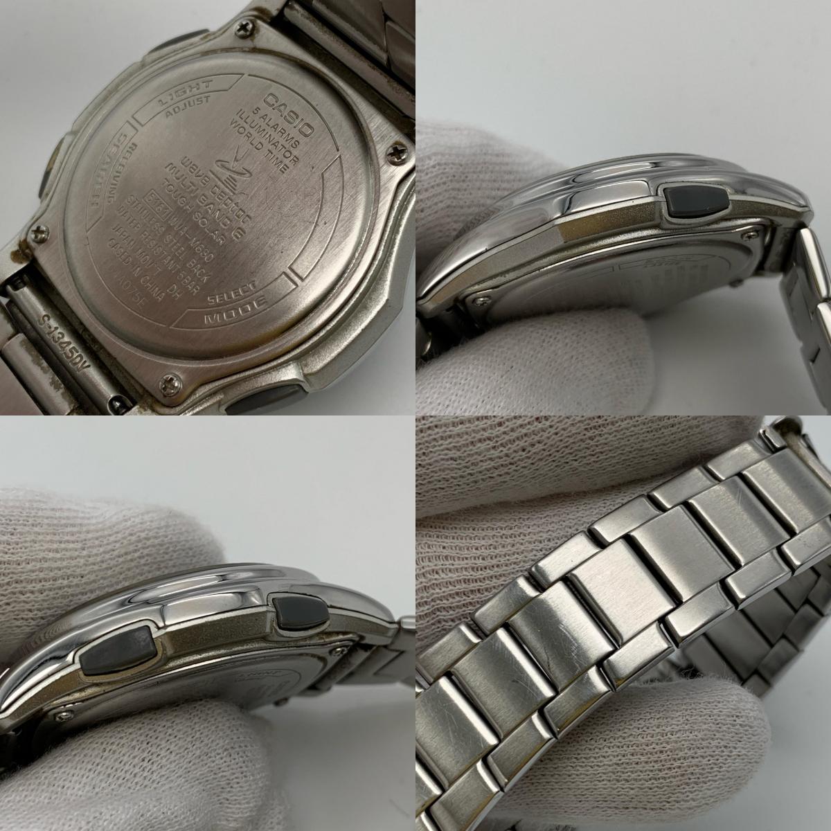 CASIO | カシオ WAVE CEPTER 腕時計 WVA-M630D-2AJF アナデジ電波ソーラー シルバー