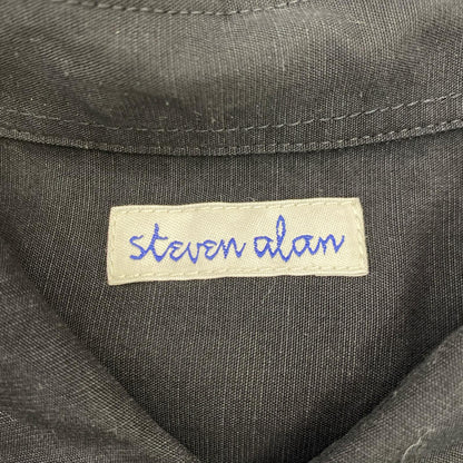 Steven Alan | スティーブンアラン ALINE LOOSE CASUAL 半袖シャツ 9116-218-0376 ブラック サイズ：L【姫路東店】
