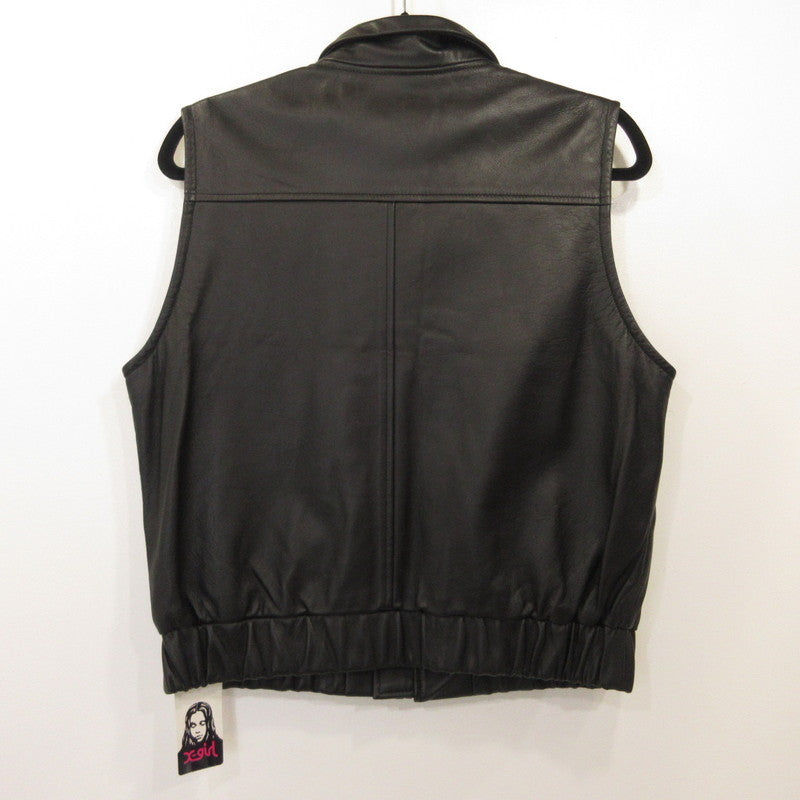 X-girl | エックスガール Zip-up Leather Vest ベスト 058183505 size:ONE SIZE ブラック