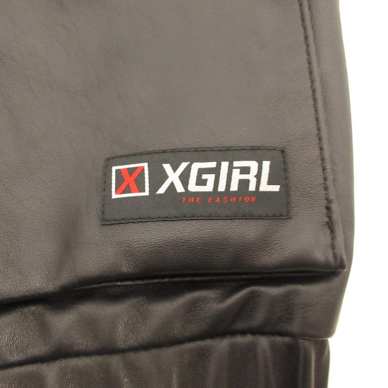 X-girl | エックスガール Zip-up Leather Vest ベスト 058183505 size:ONE SIZE ブラック