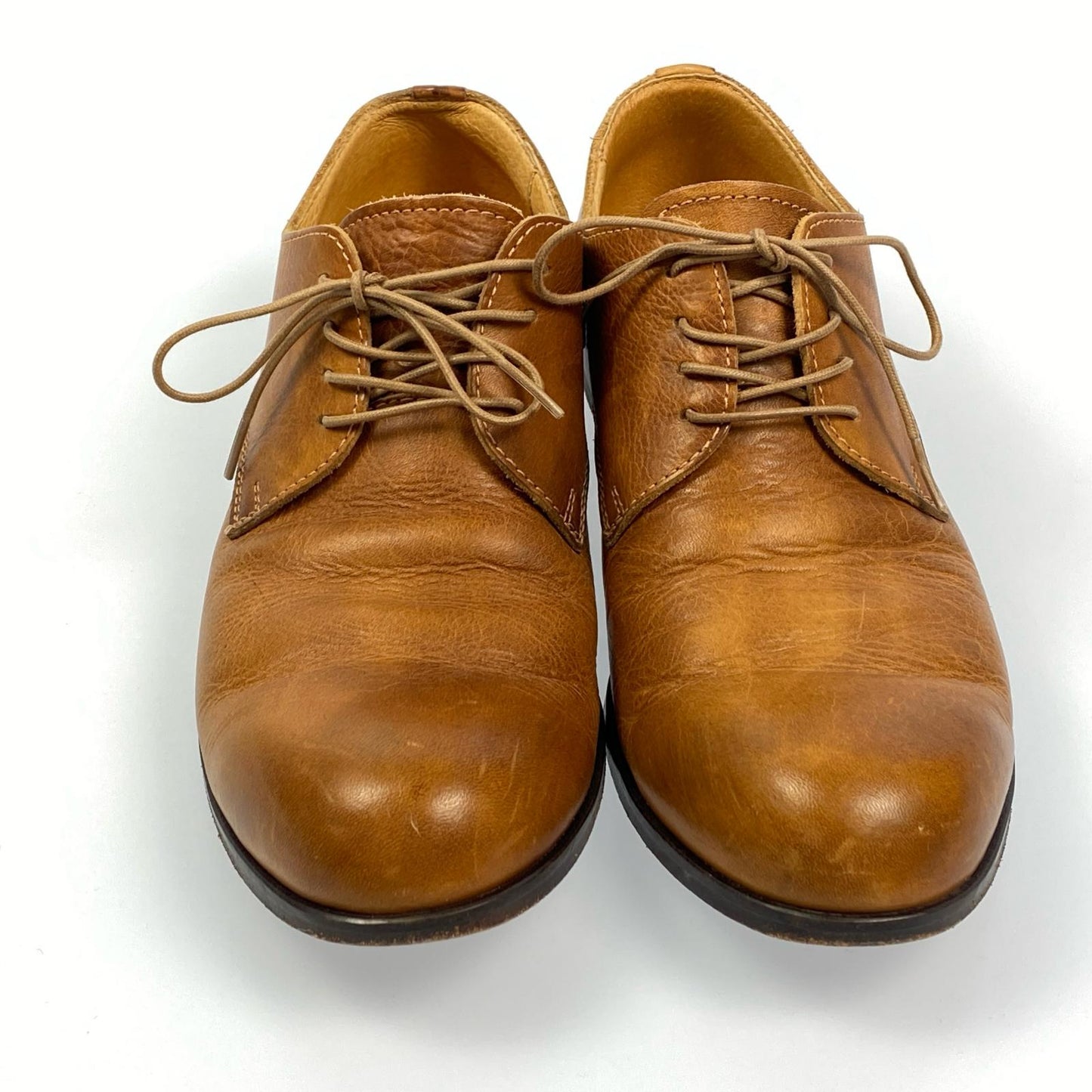 PADRONE | パドローネ DERBY PLAIN TOE SHOES その他靴 レザーシューズ EU40 ブラウン【姫路東店】