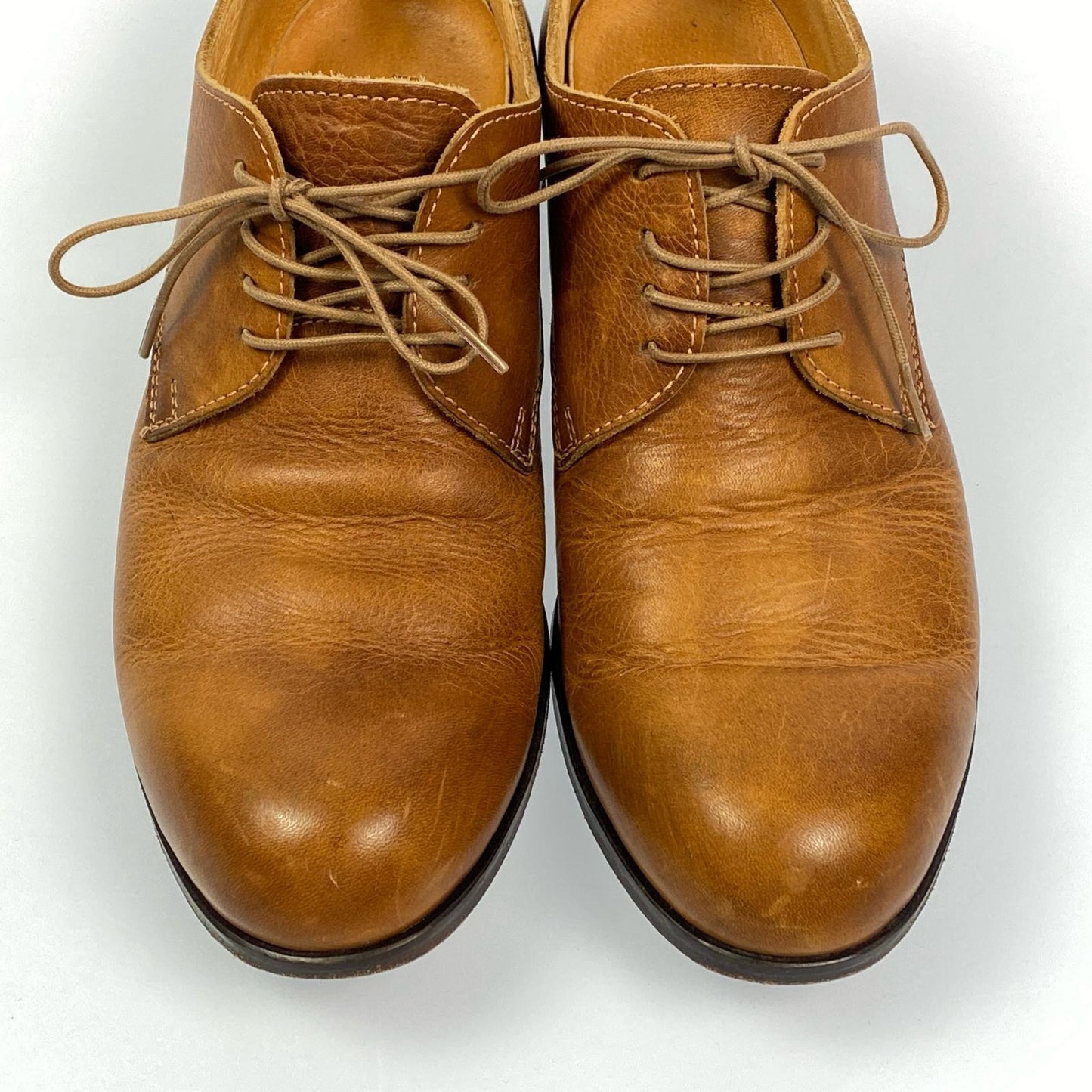 PADRONE | パドローネ DERBY PLAIN TOE SHOES その他靴 レザーシューズ EU40 ブラウン【姫路東店】