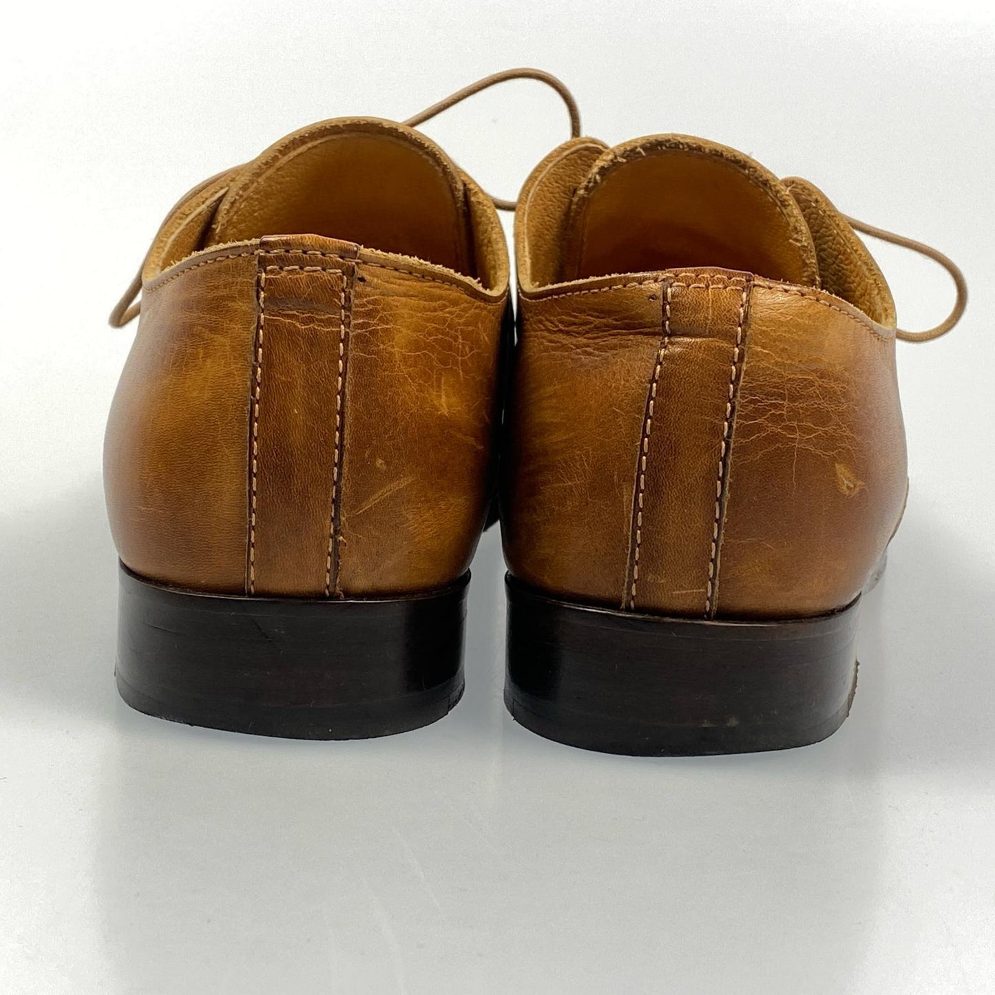 PADRONE | パドローネ DERBY PLAIN TOE SHOES その他靴 レザーシューズ EU40 ブラウン【姫路東店】