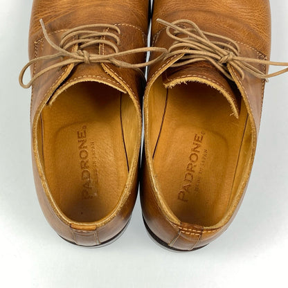 PADRONE | パドローネ DERBY PLAIN TOE SHOES その他靴 レザーシューズ EU40 ブラウン【姫路東店】
