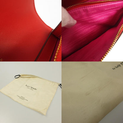 kate spade NEW YORK | ケイトスペードニューヨーク ﾃﾞｺ ﾊｳﾝﾄﾞﾄｩｰｽ ｼｪﾆｰﾙ ﾁｪｰﾝ ｼｮﾙﾀﾞｰ ﾊﾞｯｸﾞ ショルダーバッグ KJ701 レッド
