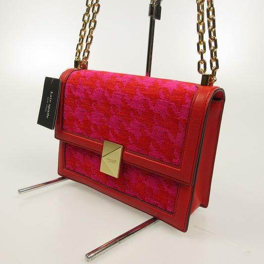 kate spade NEW YORK | ケイトスペードニューヨーク ﾃﾞｺ ﾊｳﾝﾄﾞﾄｩｰｽ ｼｪﾆｰﾙ ﾁｪｰﾝ ｼｮﾙﾀﾞｰ ﾊﾞｯｸﾞ ショルダーバッグ KJ701 レッド