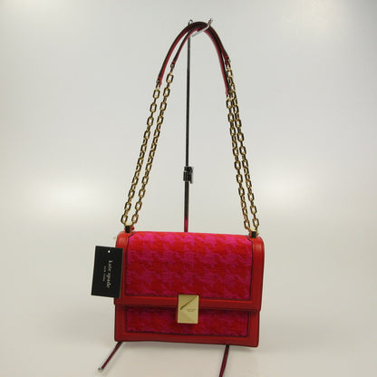 kate spade NEW YORK | ケイトスペードニューヨーク ﾃﾞｺ ﾊｳﾝﾄﾞﾄｩｰｽ ｼｪﾆｰﾙ ﾁｪｰﾝ ｼｮﾙﾀﾞｰ ﾊﾞｯｸﾞ ショルダーバッグ KJ701 レッド
