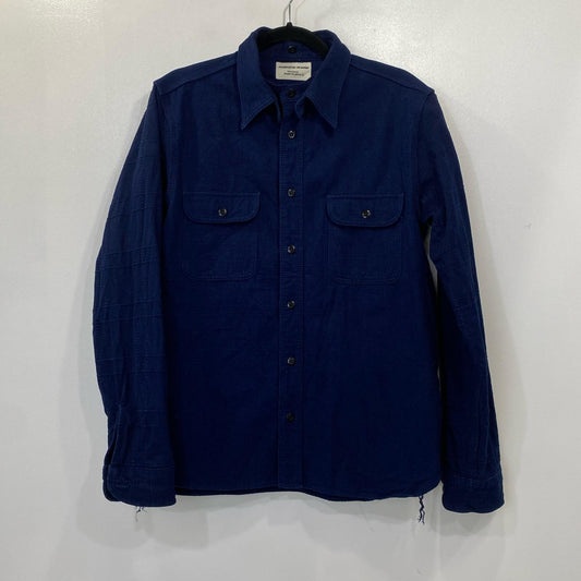 SAMURAI JEANS | サムライジーンズ 藍襟脱着切り替えシャツ 長袖シャツ SSS25-YRC ネイビー サイズ：L【姫路東店】