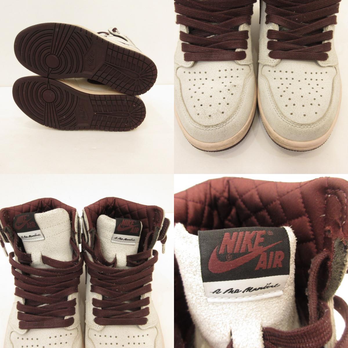 NIKE | ナイキ Air Jordan 1 Retro High OG Sail and Burgundy スニーカー DO7097-100 ×A MA MANIERE ホワイト 25.5cm