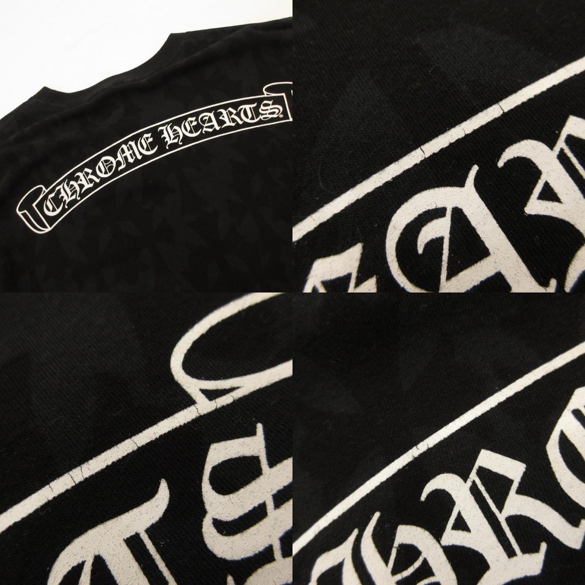 CHROME HEARTS | クロムハーツ Graveyard Cemetery Cross 長袖Ｔシャツ 国内正規タグ ブラック サイズ：M