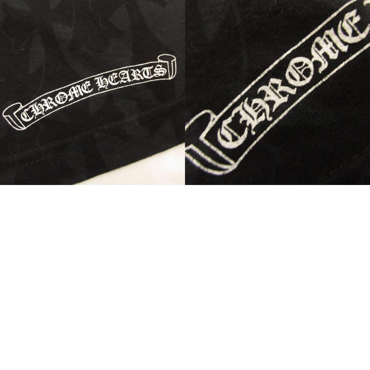 CHROME HEARTS | クロムハーツ Graveyard Cemetery Cross 長袖Ｔシャツ 国内正規タグ ブラック サイズ：M