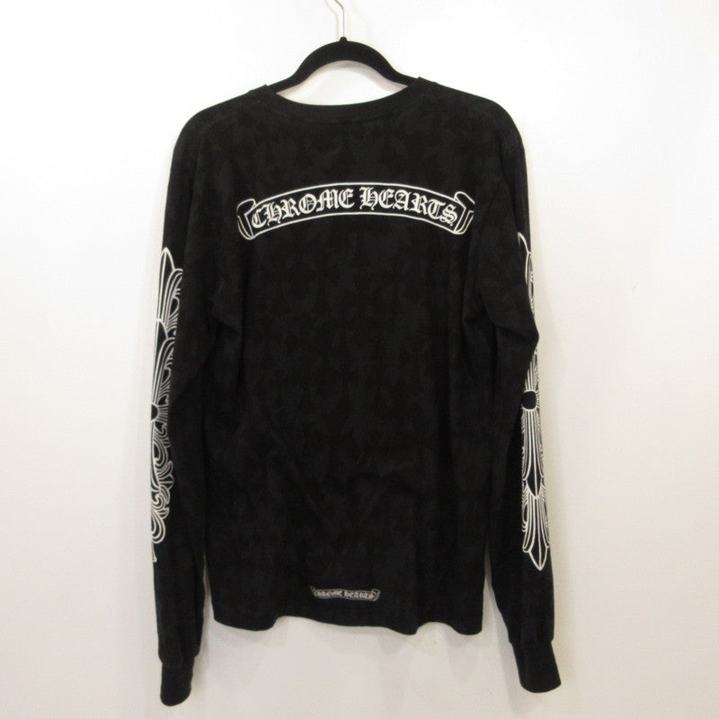 CHROME HEARTS | クロムハーツ Graveyard Cemetery Cross 長袖Ｔシャツ 国内正規タグ ブラック サイズ：M