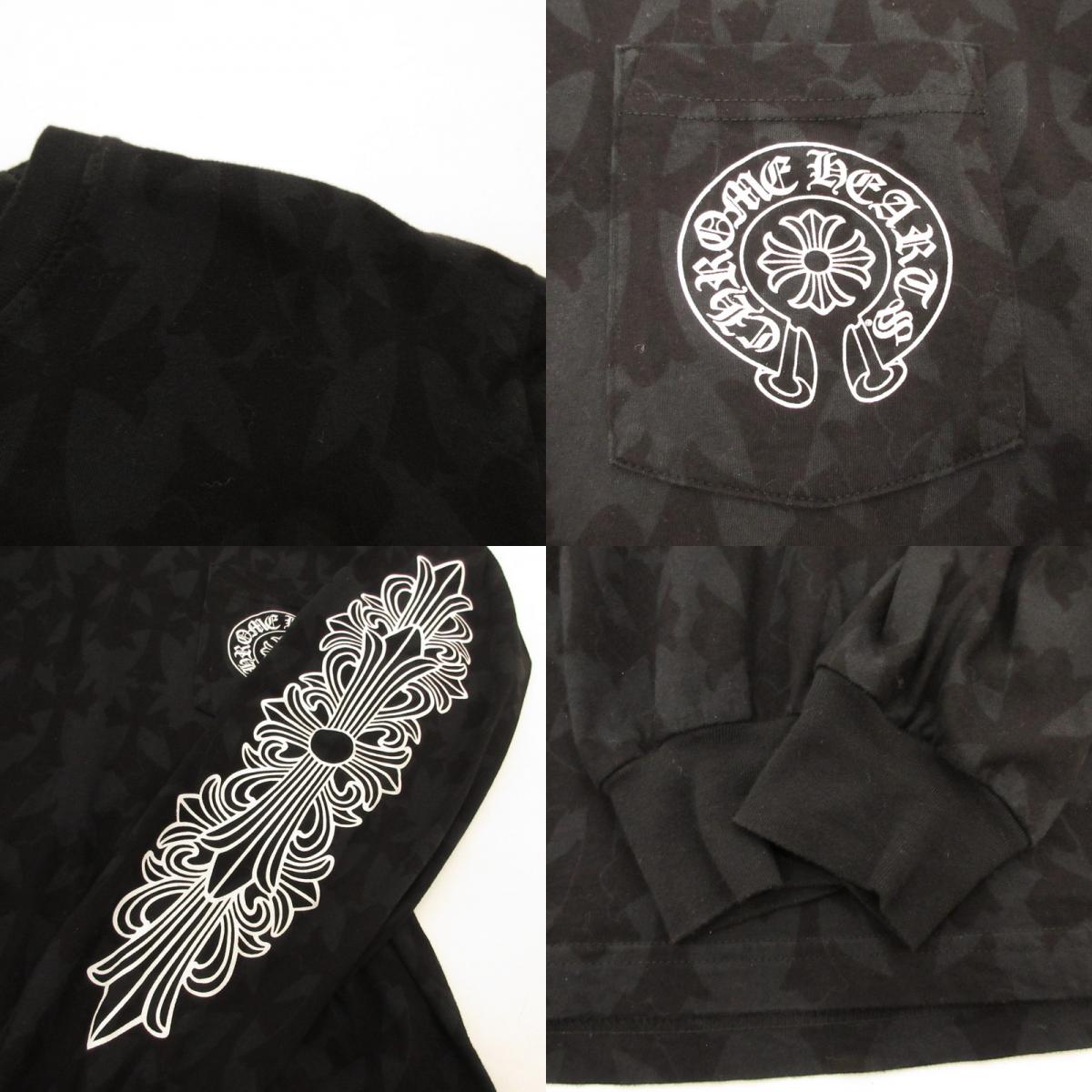CHROME HEARTS | クロムハーツ Graveyard Cemetery Cross 長袖Ｔシャツ 国内正規タグ ブラック サイズ：M