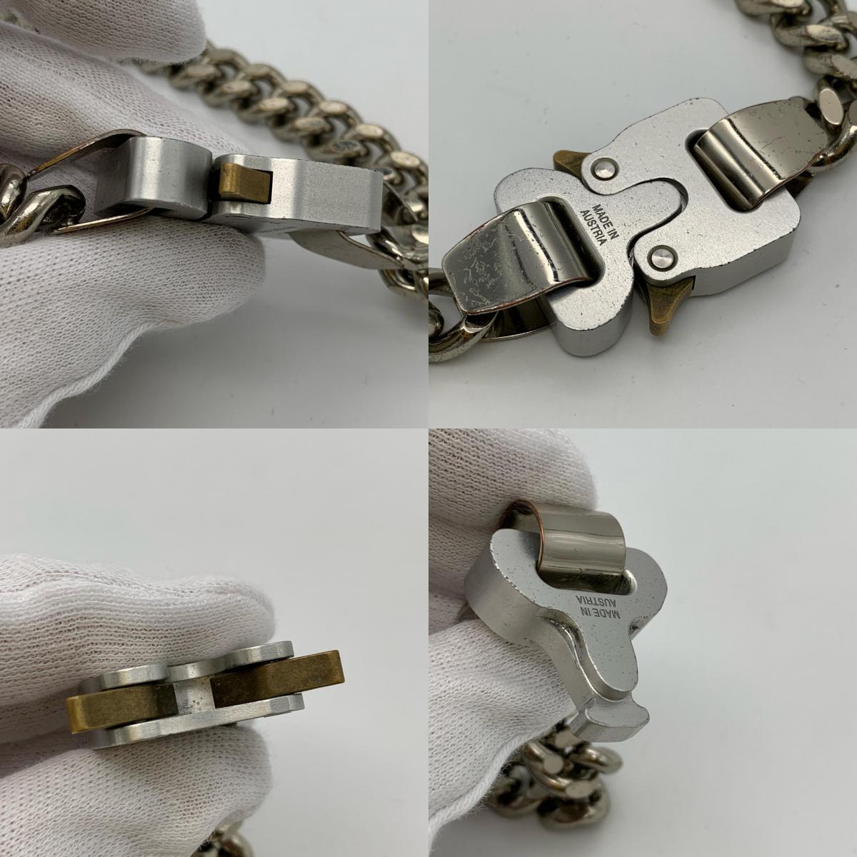 1017 ALYX 9SM | テンセブンティーナリクスナインエスエム COLORED LINKS BUCKLE NECKLACE ネックレス AAUJW0078OT03 シルバー【姫路東店】