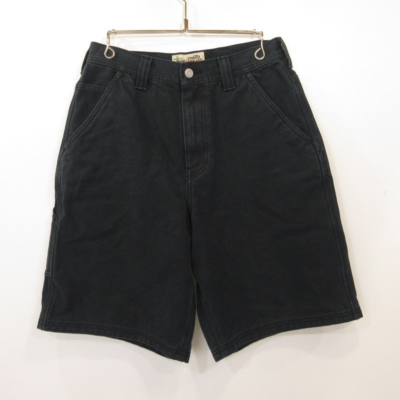 STUSSY | ステューシー WASHED CANVAS WORK SHORT ショートパンツ 112327 ブラック サイズ：28
