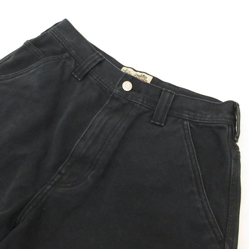 STUSSY | ステューシー WASHED CANVAS WORK SHORT ショートパンツ 112327 ブラック サイズ：28