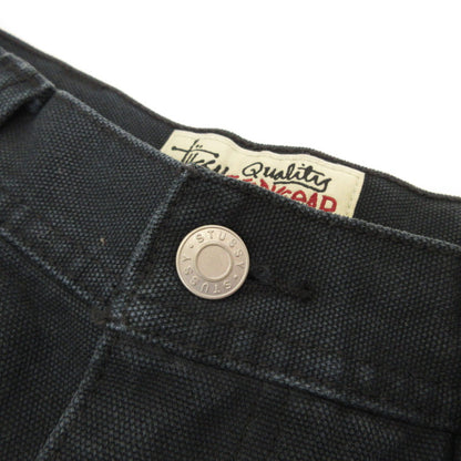 STUSSY | ステューシー WASHED CANVAS WORK SHORT ショートパンツ 112327 ブラック サイズ：28
