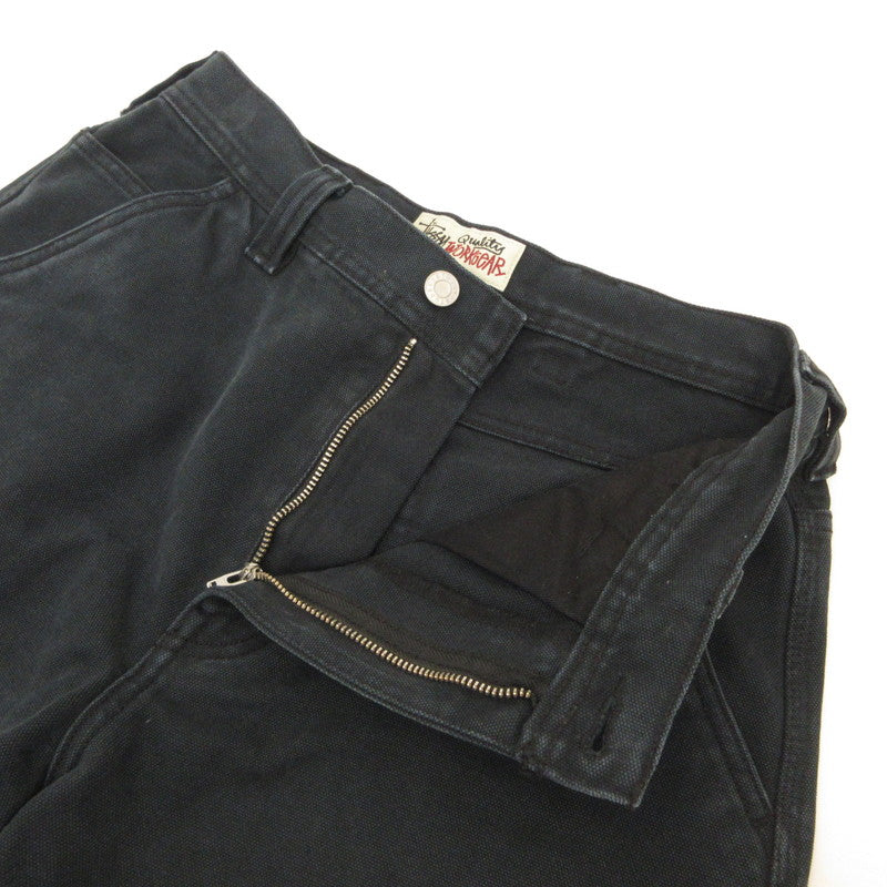 STUSSY | ステューシー WASHED CANVAS WORK SHORT ショートパンツ 112327 ブラック サイズ：28