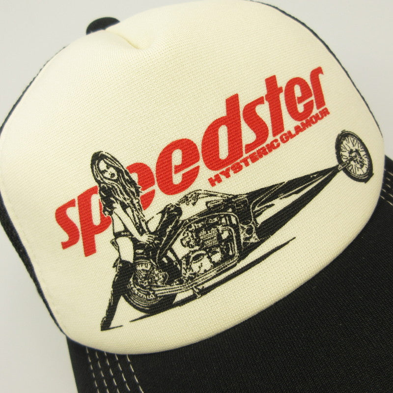 HYSTERIC GLAMOUR | ヒステリックグラマー SPEEDSTER メッシュキャップ キャップ 02221QH05 ブラック