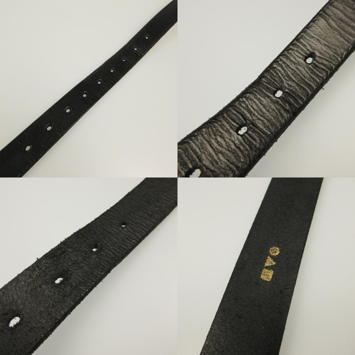Leather Belt ベルト ブラック