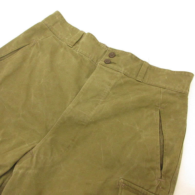MILITARY衣料 | ミリタリーイリョウ M-47前期モデル(中期・剥き出しボタン) カーゴパンツ ARMEE 2 1957 SFH 3 フランス軍 カーキ サイズ：35