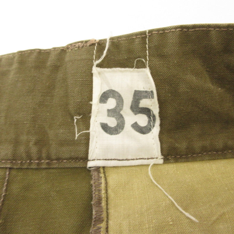 MILITARY衣料 | ミリタリーイリョウ M-47前期モデル(中期・剥き出しボタン) カーゴパンツ ARMEE 2 1957 SFH 3 フランス軍 カーキ サイズ：35