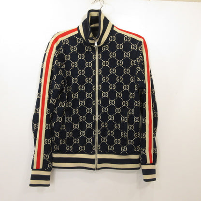 GUCCI | グッチ GG Jacquard Cotton Jacket ジャージ 496919-X9V05 ネイビー サイズ：S