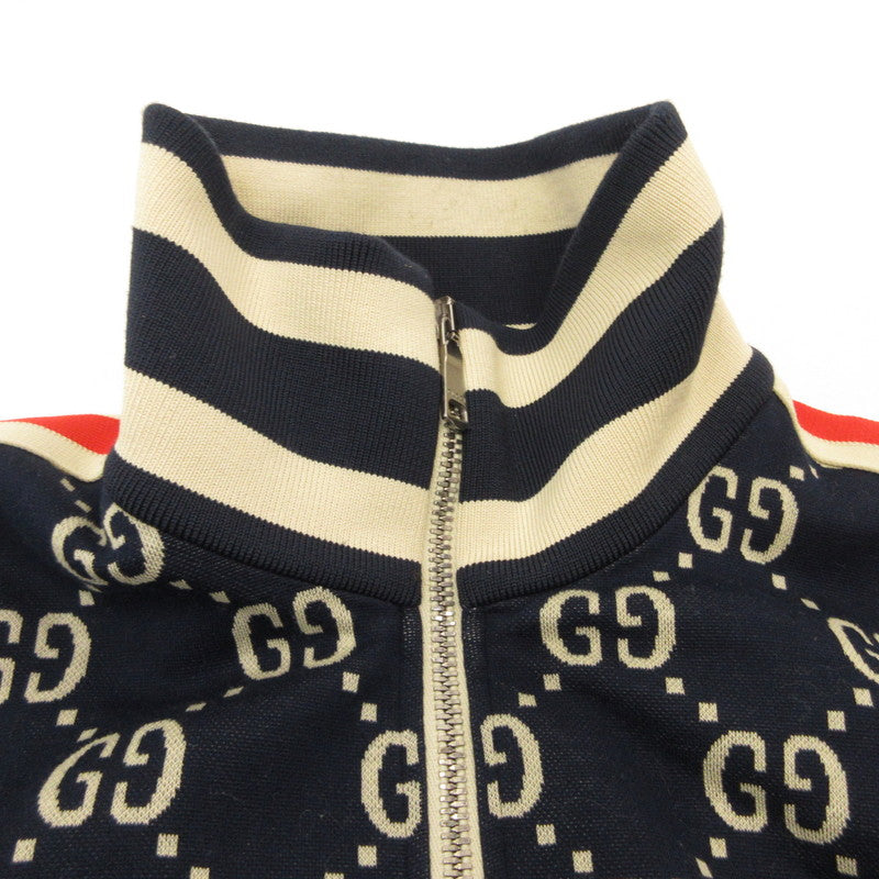 GUCCI | グッチ GG Jacquard Cotton Jacket ジャージ 496919-X9V05 ネイビー サイズ：S