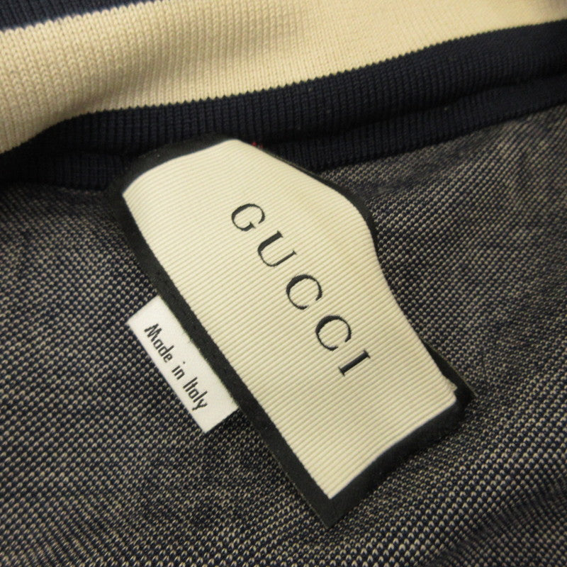 GUCCI | グッチ GG Jacquard Cotton Jacket ジャージ 496919-X9V05 ネイビー サイズ：S