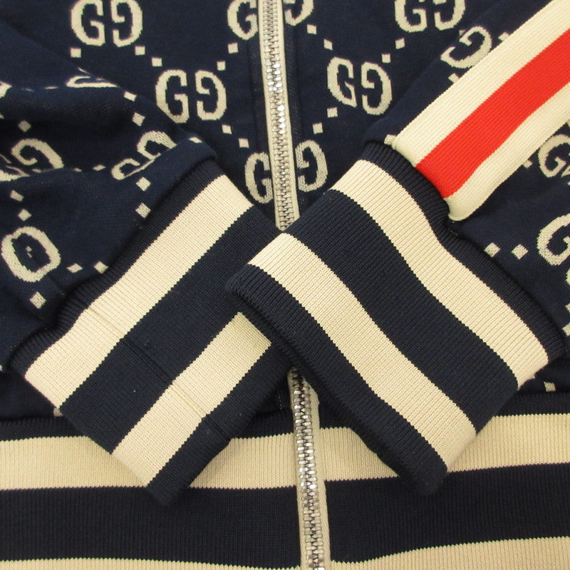 GUCCI | グッチ GG Jacquard Cotton Jacket ジャージ 496919-X9V05 ネイビー サイズ：S